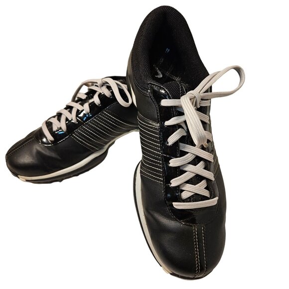 Nike Golf Shoes Women's Size 7.5 Black/White 335938-001 Soft Spikes - Picture 1 of 12